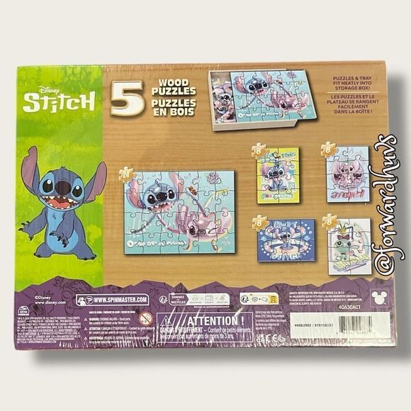 Disney Disney Junior Lilo & Stitch Wood Puzzles 5-Pack - Picture 4 of 8